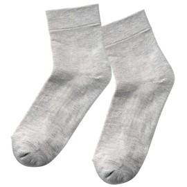 Yamachu 241232 Warm Musubi Heel Care Socks, Thin Fabric, For Women, 8.7 - 9.4 inches (22 - 24 cm), Light Gray, Exfoliating Care, Moisturizing, Smooth, Cracking, Moisturizing, Made in our own factory in Niigata Prefecture
