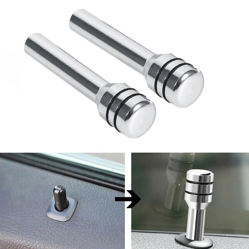 2pcs Car Door Lock Pin Door Lock Status Button Inner