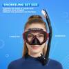 2 Pack Snorkel Mask for Adults - 180° Panoramic View,