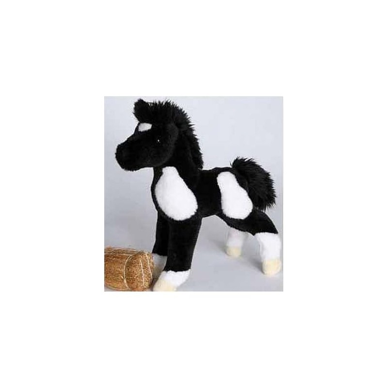 Douglas Runner Black & White Paint Horse Foal Plush Stuffed