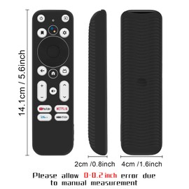 5 fundas protectoras de silicona para mando a distancia Onn Android TV 4K UHD Stick TV Box Remote 100024646 100026240, para mando a distancia Onn Voice a prueba de golpes con bucle (5 colores)