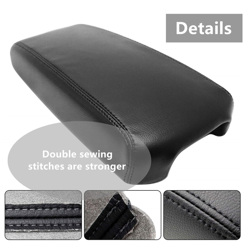 GXARTS Car Center Console Armrest Lid Replacement Leather Cover Armrest