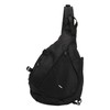 Large Black Sling Bag Waterproof Sling Backpack Oxford Fabric Outdoor