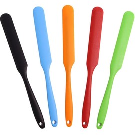 5 Miserables de Silicona, Espátula de Silicona, Utensilios de Cocina, Multicolor, Set de 5 Colores, Ideal para Hornear y Cocinar, Espátulas de Alta Resistencia, No Rayan Sartenes