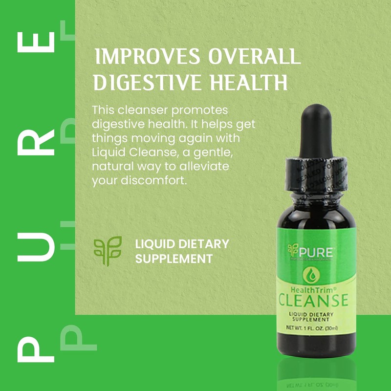 Pure Cleanse, Liquid 1oz. - Nature's Gentle Cleanse with Cascara