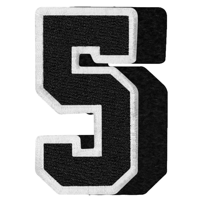 EmbTao Tactical Numbers Patch Embroidered Badge Applique Fastener Hook and