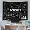 Science Tapestry Geometry Classroom Decor Poster, Black White Education Formulas