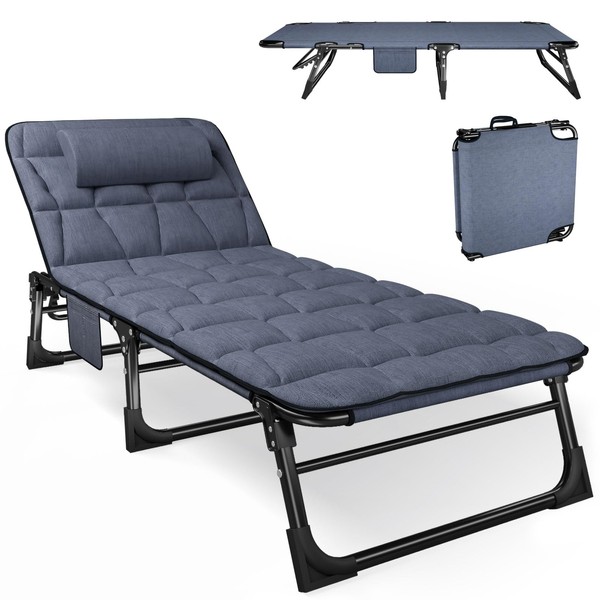ATORPOK ATORPOK Folding Camping Cot for Adults with Padded Mattress
