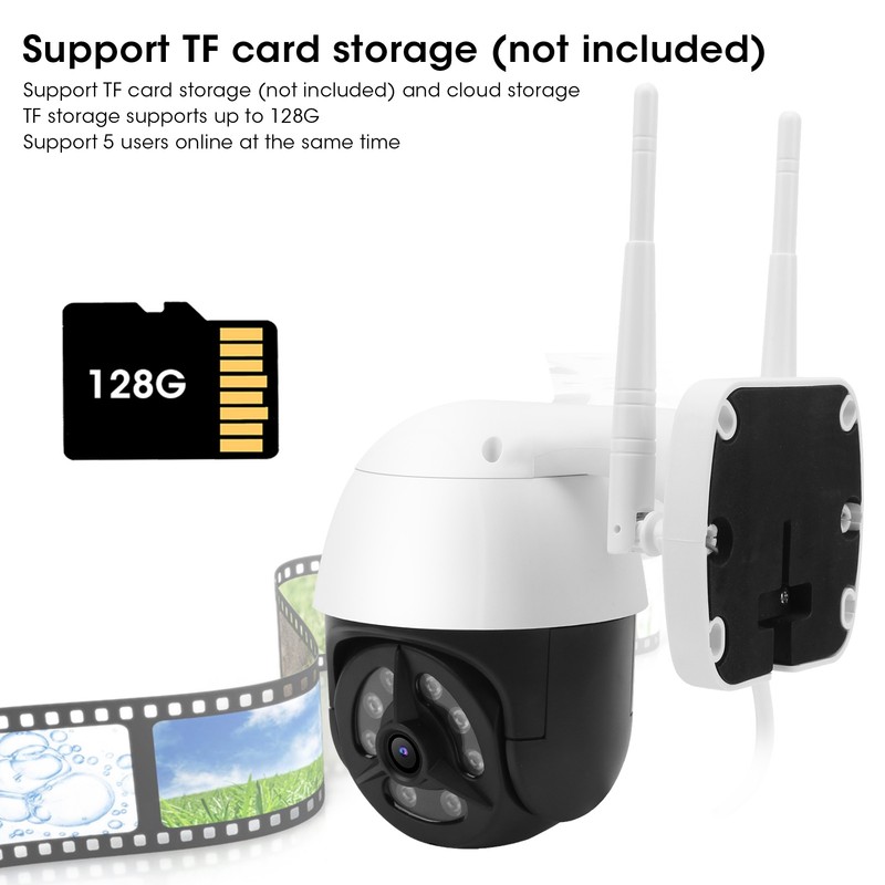 Security Camera 8 LED WIFI Cam IP66 Motion Detection Night