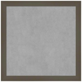 Amanti Art Grey Framed Magnetic Board 13x13 X-Small Vision Board for use with Magnets, 100% Metal Sheet to Display Items as Office Decor or for Home Organization in mudroom, Kitchen or Kids Room