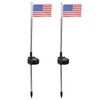 2PCS Solar Powered Garden Light Flag Lawn Stake Lamp for