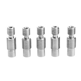 Dophee 5Pcs E3D V6 Stainless Steel Heat Hot End Throat Tube for 3D Printer 1.75mm