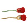 2pcs Rose Shape Nail Brush Dust Removal Thickened Die Cast