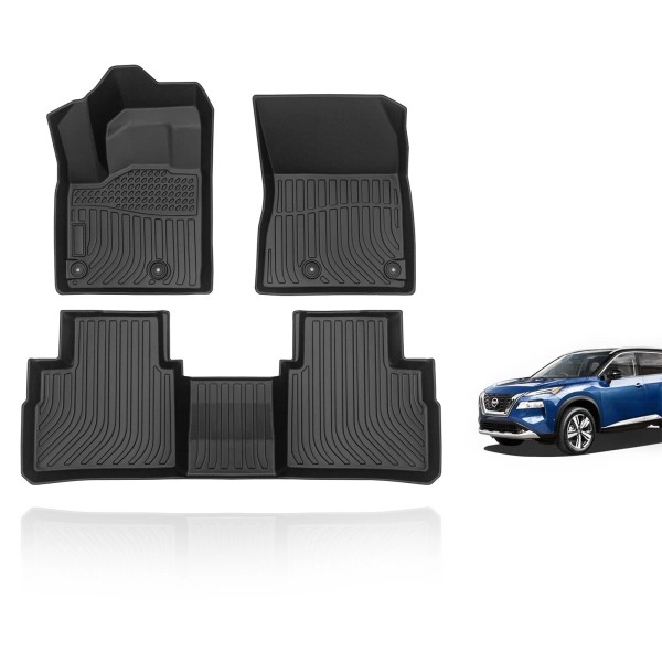 NB-Autos 3D TPE Floor Mats Liners Fit 2021-2025 Nissan Rogue