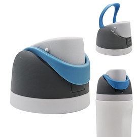 Replacement Cap for Owala Freesip,One Button Water Bottle Top Lid Compatible with Owala Cup 16oz 24oz 32oz 40oz, BPA-Free Replacement Lid Accessory for Owala Free Sip (Dark Gray)