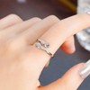 XENQITO 1 x Hug Ring, Women's Adjustable Ring, Premium Hug