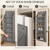 Over the Door Shoe Organizer with Large Deep Pockets, Foldable