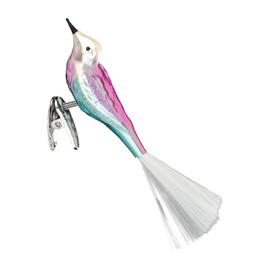 Inge-Glas Clip-On Bird Casper 10072S023 German Glass Christmas Ornament