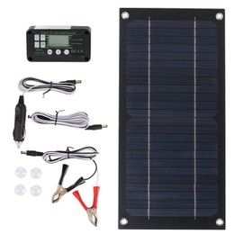 Cargador de Panel Solar, Kit de Cargador Solar Portátil de Silicio Monocristalino de Alta Tasa de Conversión Ecológico 100A para RV