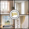 Heavy Duty Gold Wall Mount Curtain Wire Rod Set Multifunctional