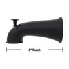Danco 11080 Tub Spout, No Size, Matte Black