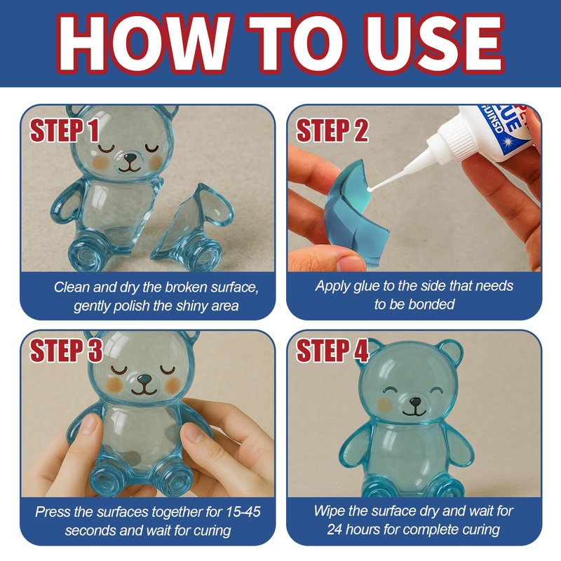 50g Glass Glue | Super Clear Glue All Purpose for