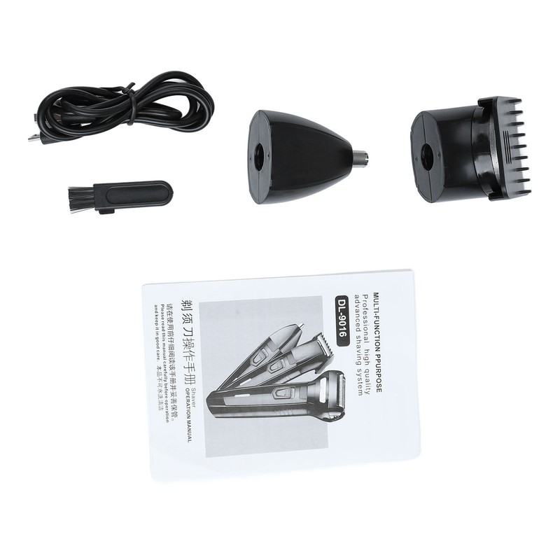 3 in 1 Electric Hair Clipper Washable Cutter Head Nose