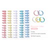 10PCS Binding Spine Combs 6 Holes Plastic Loose Leaf Binder