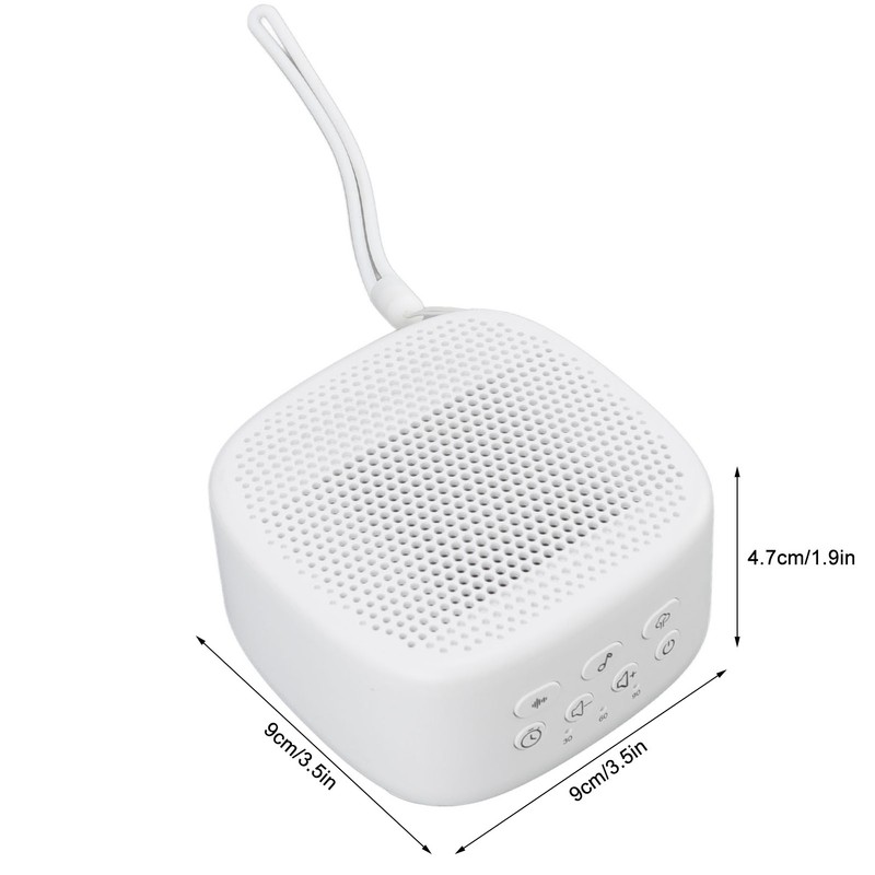 Sleep Sound Machine Intelligent Timing Adjustable Volume USB Charging White