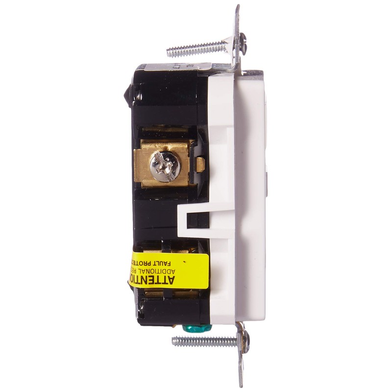Leviton 20A-125V Extra-Heavy Duty Industrial Grade Pilot Light Tamper-Resistant Self-Test
