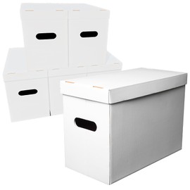 NUMINA Comic Book Boxes – 6 Pack Short Boxes | Fits 150–175 Comics | Comic Book Storage Organizer for Silver & Current Age | Durable Stackable Cardboard Box