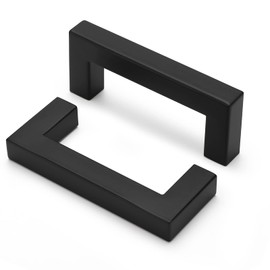 goldenwarm 6 Pack | 3" Cabinet Pulls Cabinet Handle Black Kitchen Handles for Bathroom Drawer Pulls