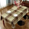 SASTYBALE Tablecloth Checkered Polyester Table Cloth Dust-Proof Wrinkle Resistant Heavy