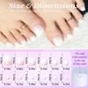 Lifextol 120pc Ombre Press on Toenails for Women Toe Press
