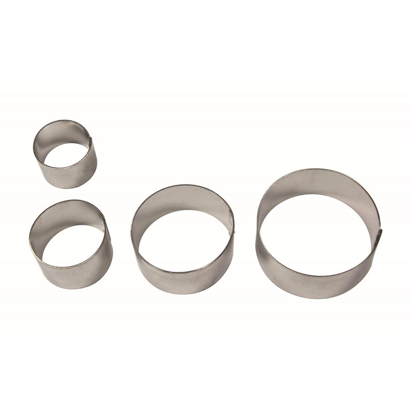 PME Stainless Steel Briar Rose Petal Cutters, Set of 4