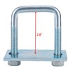 MYZHRE 4 Pcs Leaf Spring Clamp Kit, Fits Up To