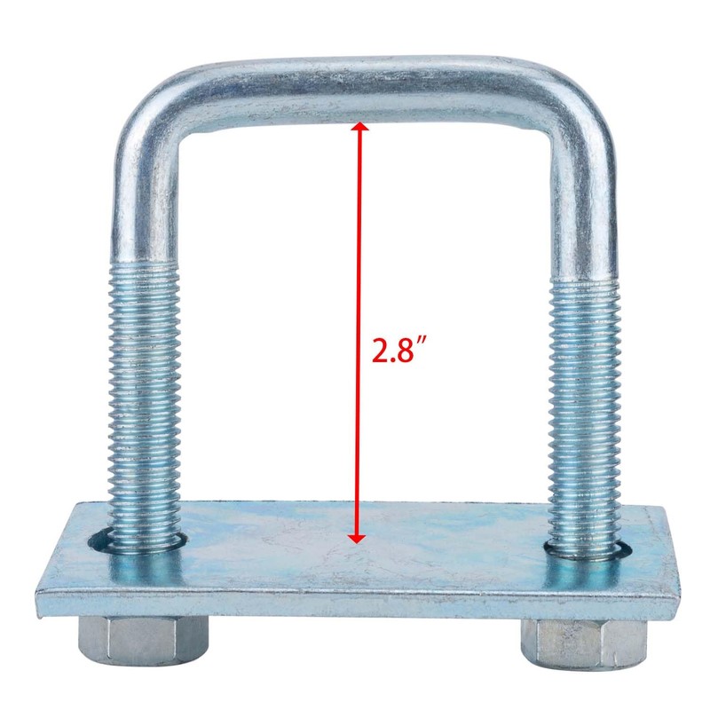 MYZHRE 4 Pcs Leaf Spring Clamp Kit, Fits Up To