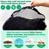 Leaf Net Pool Cover 24 Ft Round Above Ground, Heavy-Duty