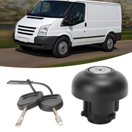 Tefola Transit Connect Fuel Tank Cap Cover Fuel Tank Cover Fuel Cap Lock with 2 Keys 1715043 Replacement for Ford Transit MK7 2006-2014