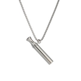 Anxiety Breathing Necklace Mindfulness Meditation Stainless Steel BreatheNecklace for Stress Reduction & Natural Calm Unisex Jewelry Gift for Women & Men, Normal, Stainless Steel, No Gemstone