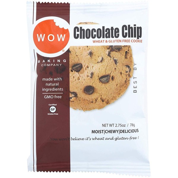 Wow Baking Cookie Gluten Free Chocolate Chip Ind 2.75 Oz (Pack Of 12)
