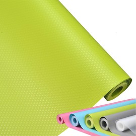 Shelf Liner, EVA No Odor Drawer Liner, Non-Slip Kitchen Drawer Mat, Non Adhesive Cabinet Liner, Dot Durable for Bathroom Cupboard Fridge Shoe-Rack Washable Waterproof (Green, 11.8 * 59 inches)