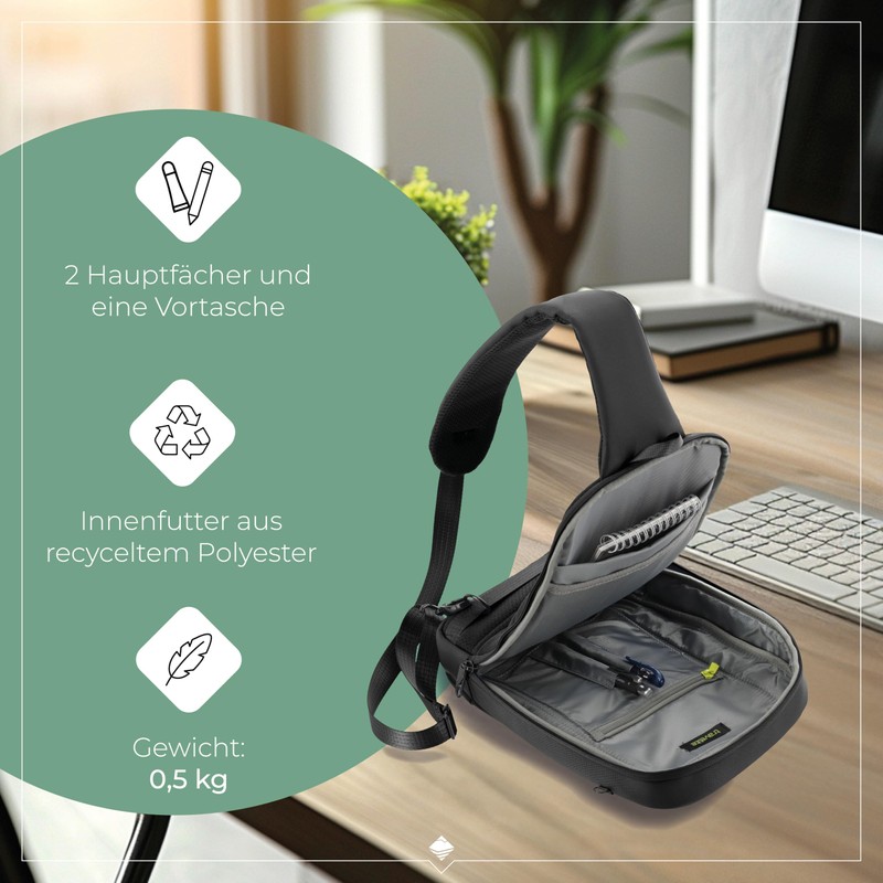 Travelite Workfloow Cross Over Bag Black