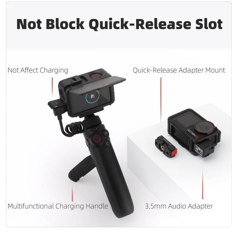 YUULNMOP Housing Case Cage for DJI Osmo Action 5 Pro/Action