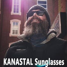 KANASTAL Set of 2 Polarised Sunglasses Men Women Retro Classic Rectangular Sunglasses UV400 Protection for Driving Cycling Fishing, Polarised black + mirrored purple