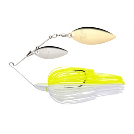 Keitech Baby T-Bone Spinnerbait Double Willow (DW) 3/8oz #509 White Chart