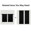 Mrs.Naturall Black Out Curtains 72 Inches Long,Grommet Blackout Drapes 72