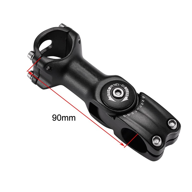 Boenoea 31.8 25.4 Bicycle Stem, 0~60 Degrees, 90 mm, 110