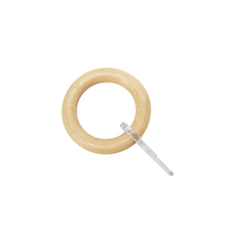 GARDINIA Curtain Rings for Curtain Rods, Diameter 25 mm, with