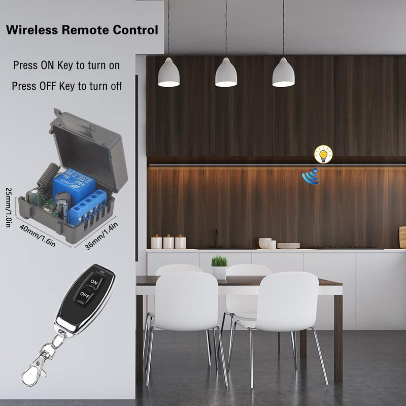 DieseRC Wireless Remote Control Switch 433Mhz 5V 12V 24V 1